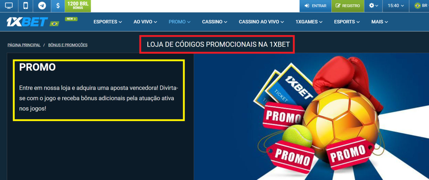Aproveite os códigos promocionais 1xBet no Brasil